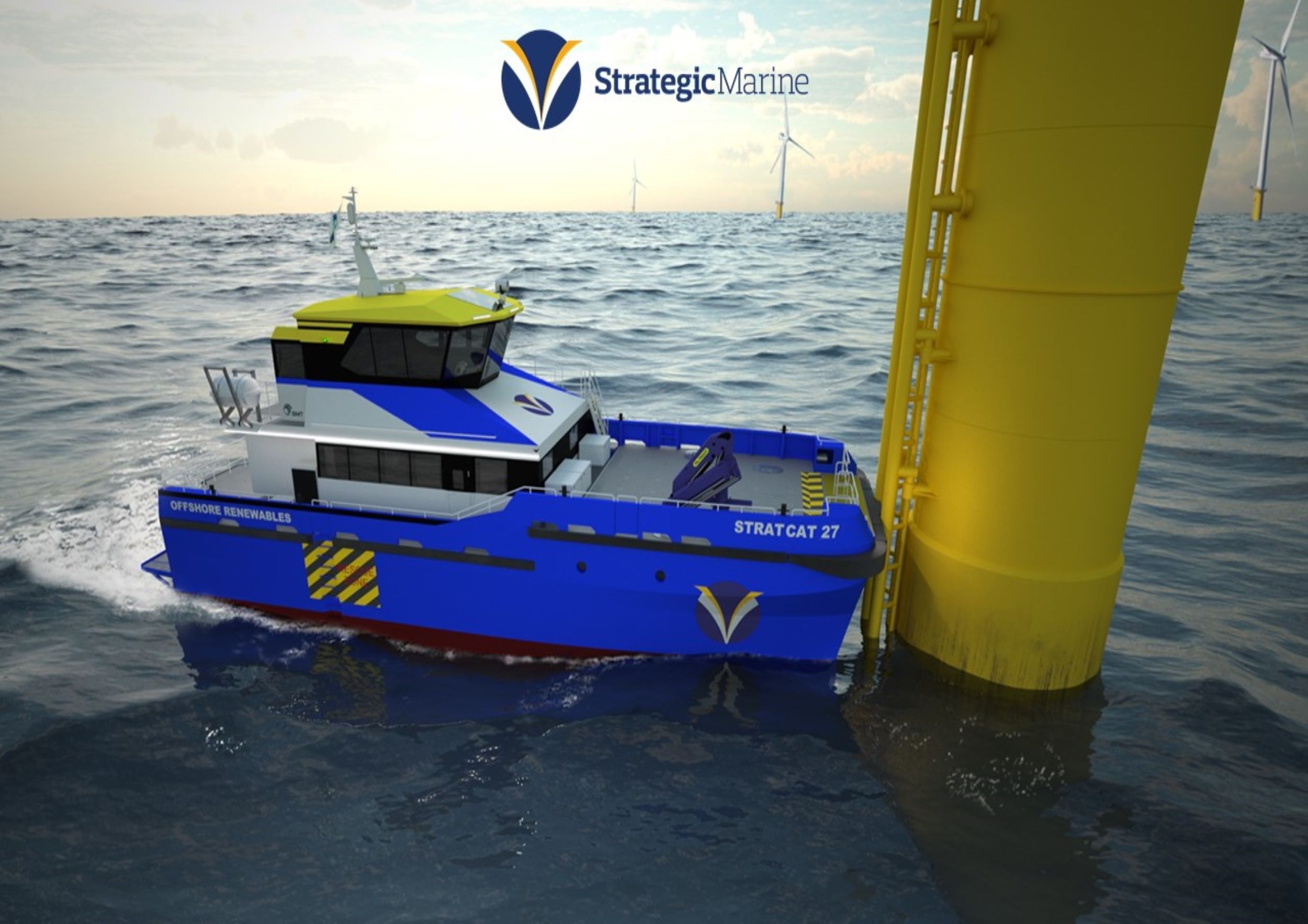 Strategic Marine Wins Order for 6 + 6 StratCat 27 Crew Transfer Vessels