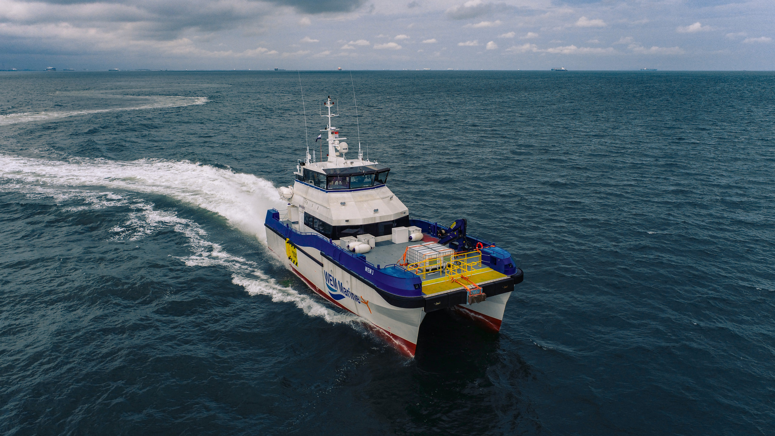 Sea Trial of Stratcat 26 Crew Transfer Vessel – WEM 3