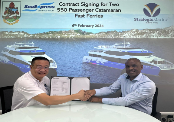 Government of Bermuda selects Strategic Marine as the builder for two 550 Passenger Catamaran Ferries